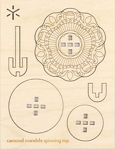 Carousel Mandala Large Spinning Top Kit