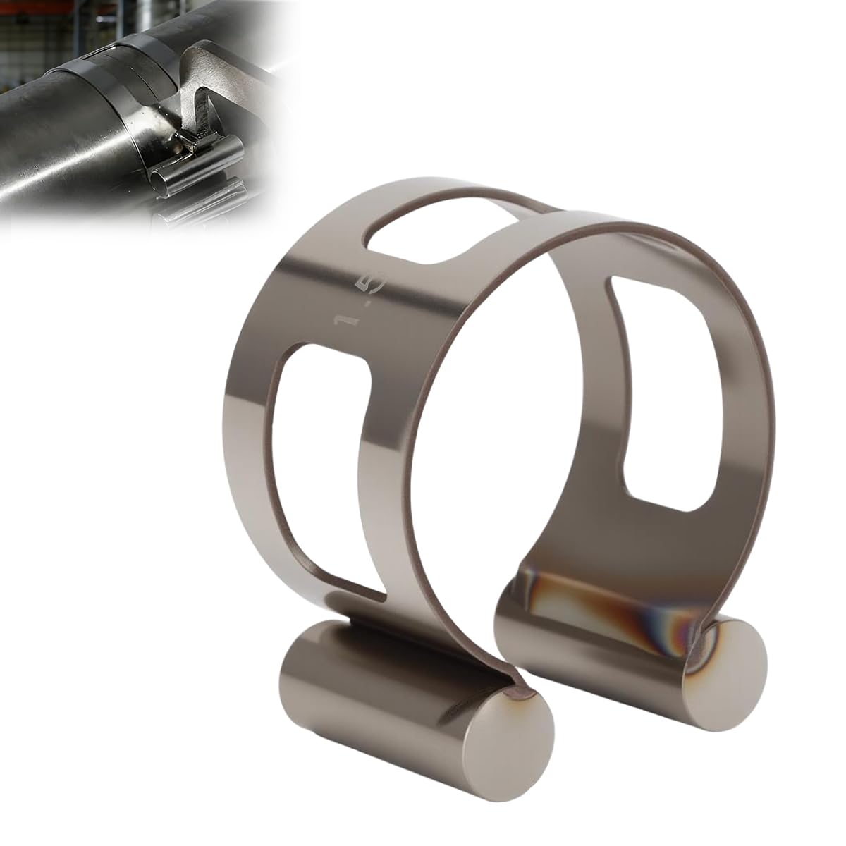 1.5" Stainless Exhaust Tacking Band Clamp-On For Welding Fabrication