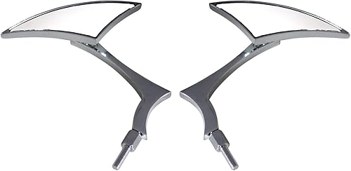 Miniatura 2 de Juego de espejos cromados con vástago de codo radical para motocicleta, compatible con Suzuki Intruder 1400 1997