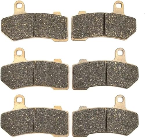Plaquettes de frein pour moto FLHRC freinage stable et silencieux 3 paires