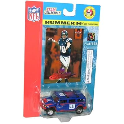 Hummer H2 Die Cast with Eli Manning 2004 Fleer Zimbabwe Ubuy