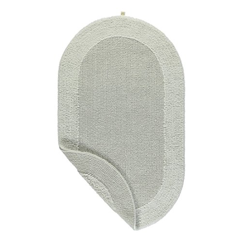 Preisvergleich Produktbild RHOMTUFT Badteppich oval Exquisit perlgrau - 11 50x75 cm