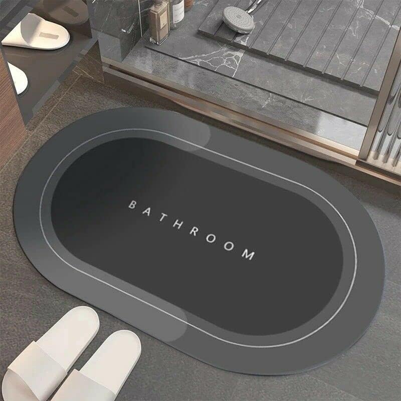 KHUSHIYA ENTERPRISE 2 Pcs Bathroom Mats,Waterproof Memory Foam Kitchen Rugs,Standing Desk Mat Floor Mats,Comfort Runner Rug Carpets for Kitchen Floor,Sink.