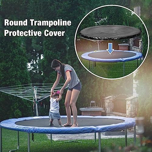 Funda para cama elástica redonda e impermeable de 6 a 16 pies 3