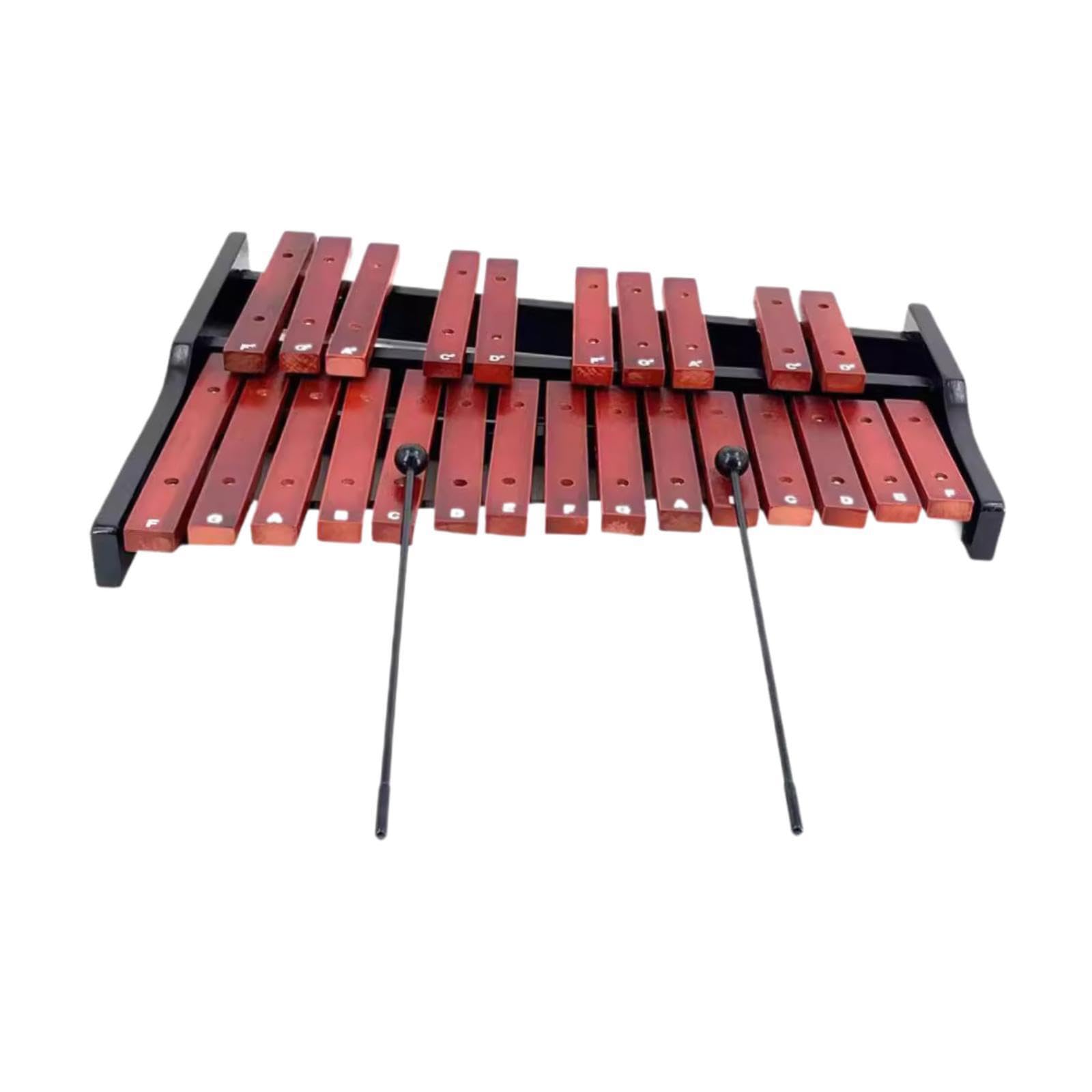 Xilófono soprano de Para madera Glockenspiel con 25 teclas, fabricado para niños. Promueve la música segura. Este instrumento musical infantil es, Imitación con bolsa, 58x47x8cm
