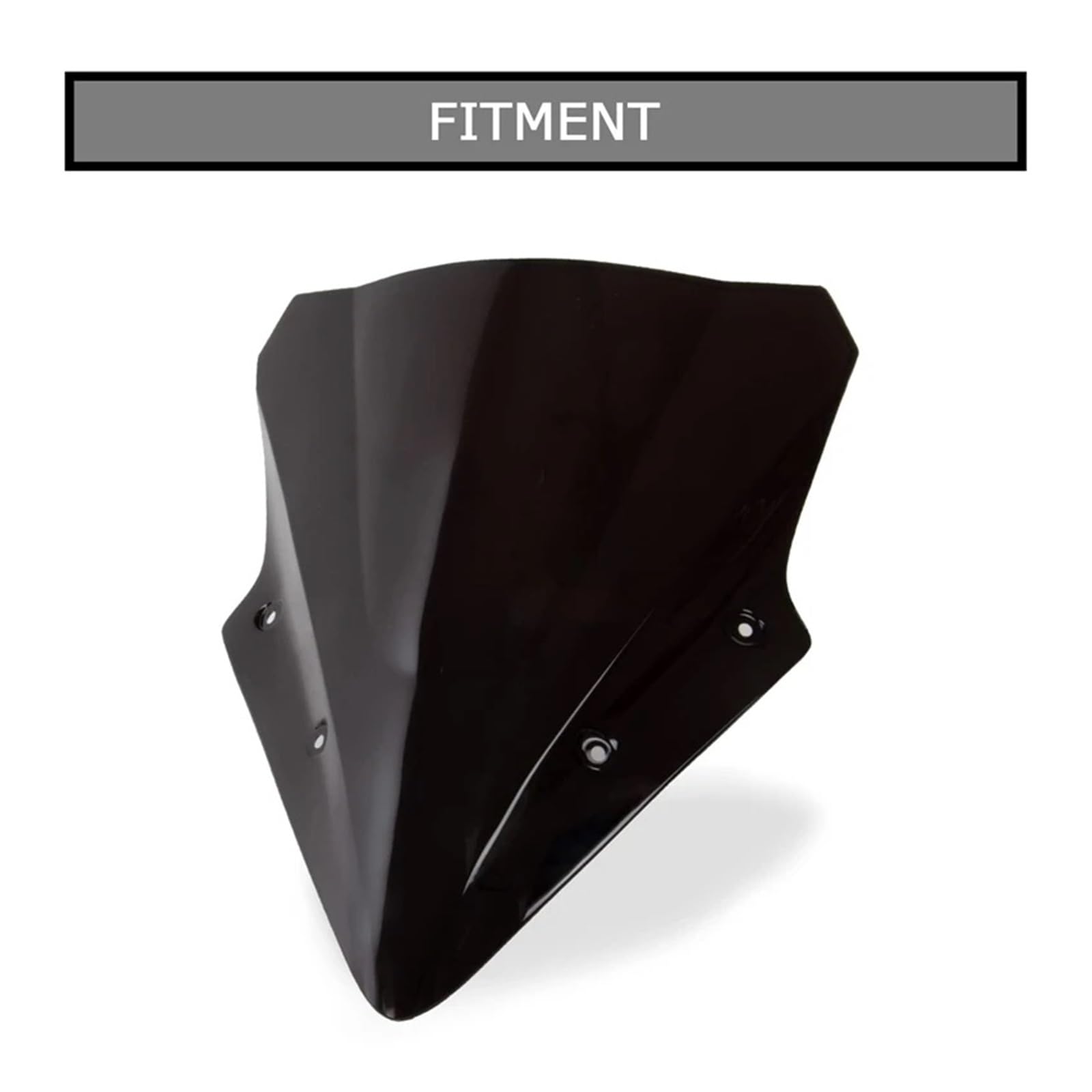Accessori Per Moto Parabrezza Parabrezza Deflettore Antive-nto A Doppia Bolla Per Kawasaki Ni&nja 650 ER6F 2017 2018 2019 Deflettori