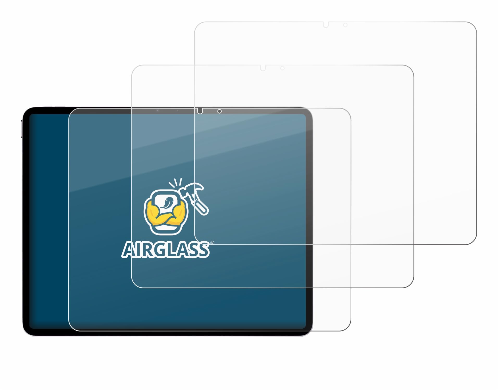 brotect 3 Pezzi Pellicola Vetro per Apple iPad Air 13" M4 2026 | Chiara Protezione Schermo Made in Germany, Durezza 9H Anti-Graffio Glass Screen Protector