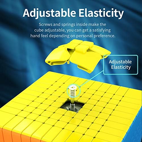 Miniatura 8 de Willking MoYu Meilong - Cubo de rompecabezas de velocidad de 10 x 10 pulgadas, cubos mágicos Moyu sin calcomanías, MEILONG de 10 x 10 x 10 pulgadas,