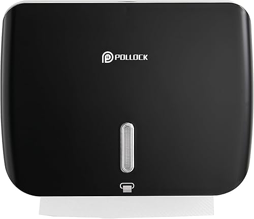 Miniatura 14 de Dispensador de toallas de papel para montaje en pared, dispensador de toallas de papel comercial multipliegue triple C plegable, soporte para