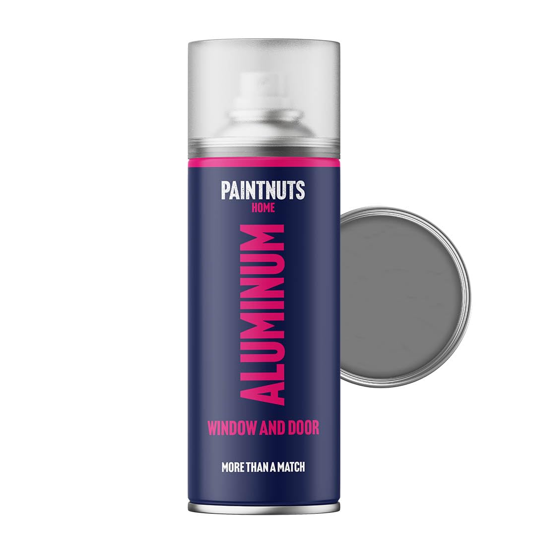 Paintnuts Dusty Grey Aluminium Window & Door Paint - Ral-7037 - Matt 400Ml Spray Can