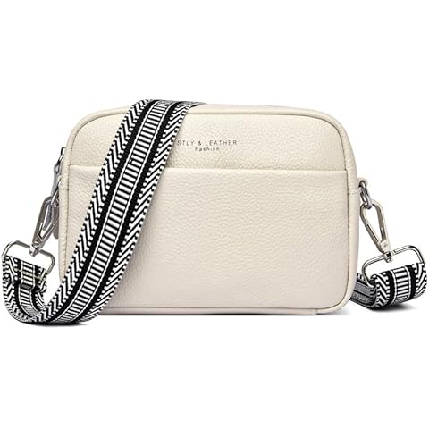 YUHONLNOR Bolso Bandolera Mujer Piel con Correa Desmontable Cover