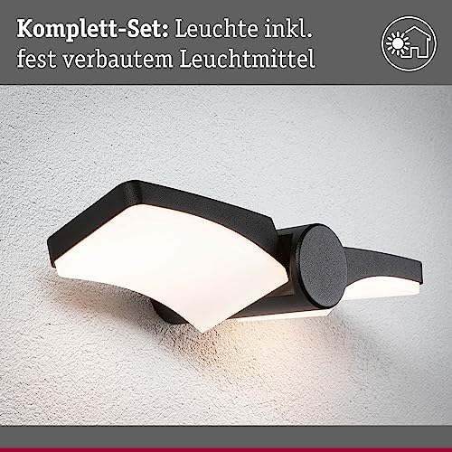 Paulmann Applique Da Esterni Led Pekana, Antracite 30 Cm Alluminio IP44 - 3