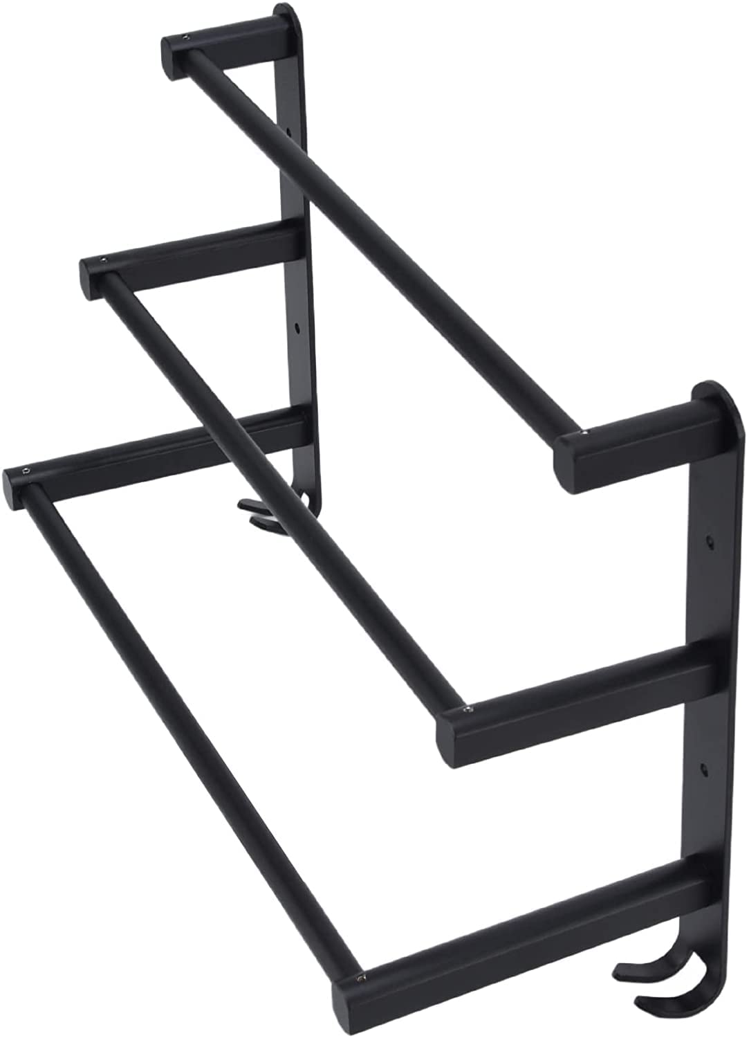 Soporte for Toallas Soporte for Toallas de té Ganchos for Toallas Toallero, Barra for Toallas de baño de 3 Niveles, Colgador for Toallas de baño montado en la Pared