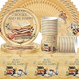 Juego de vajilla de estilo vintage de 61 piezas para fiestas, con capacidad para 20 comensales