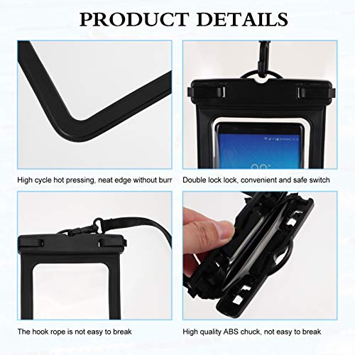 BESPORTBLE 2Pcs Caso Universal Do Telefone Celular Com Tela de Toque À Prova D' Água Bolsa Dry Saco