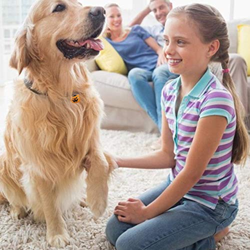 12 Pcs Pumpkin Bells Pet Collar Bells,Halloween Pendants Diy Crafts Handmade Accessories 19 Mm Charm Pendants Decoration #TOP3