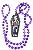 Day of the Dead Skeleton Coffin Mardi Gras Bourbon Street Mardi Gras Beads New Orleans Bayou Lousianna Cajun Creole Party
