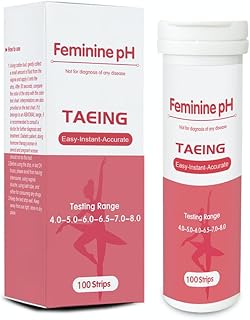 TAEING Vaginal Health pH Test Strips, 100pcs Feminine pH Test for Women, pH-Balance Monitor for Vaginal Intimate Health&Prevent Infection, Care for Vaginal Health, Acidity & Alkalinity