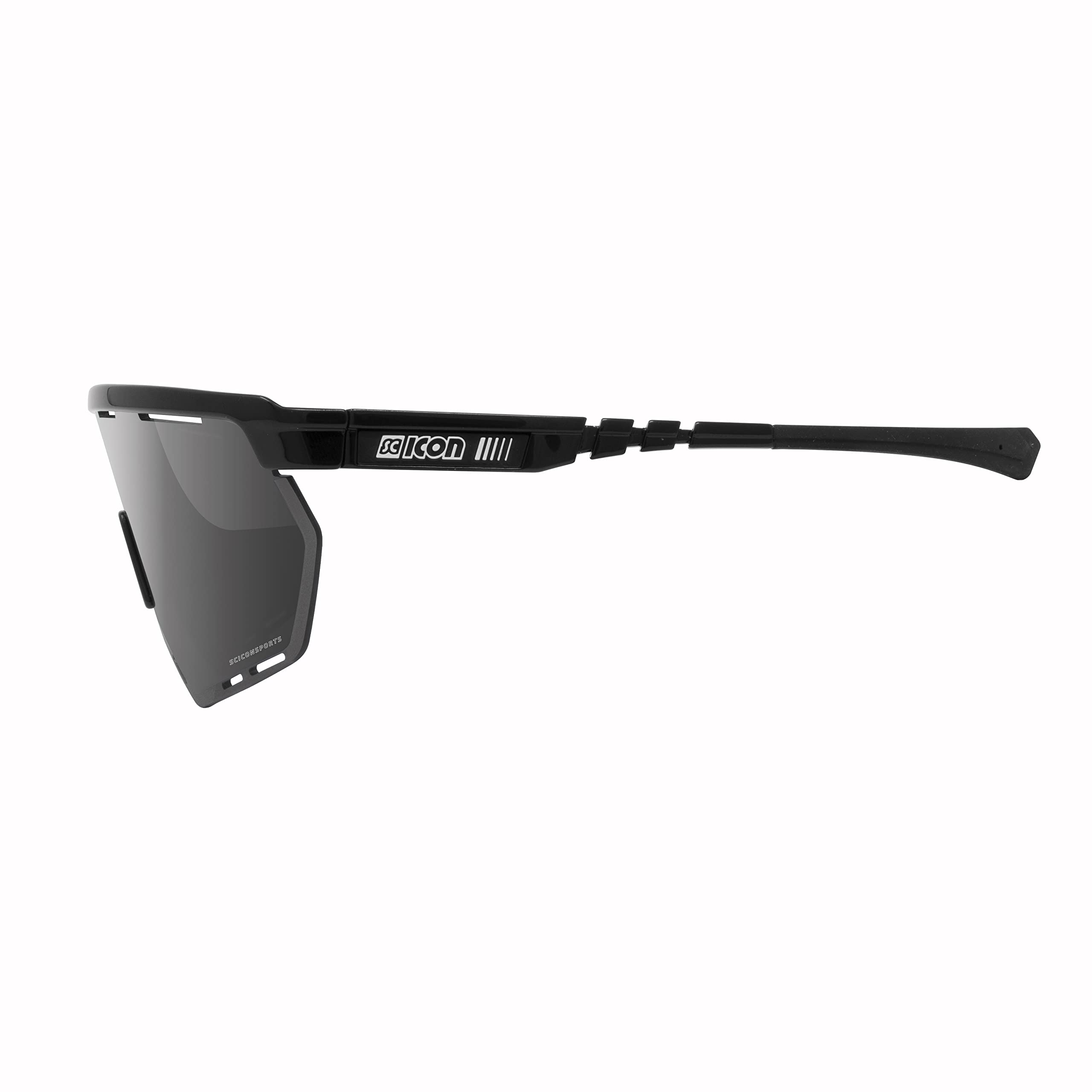 Scicon Sports Aerowing Occhiale Sportivo (Nero Lucido/Argento Fotocromatico)