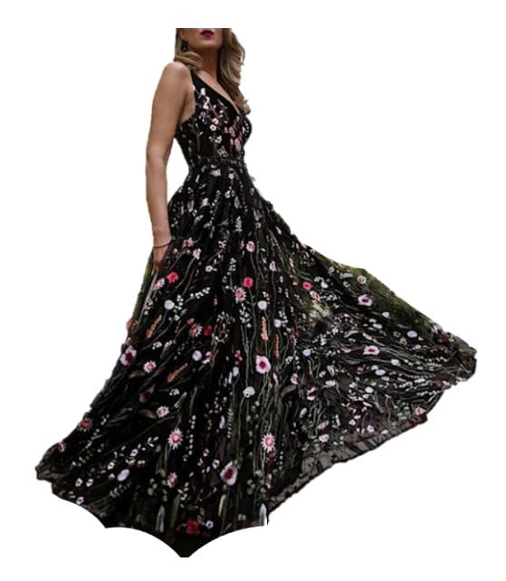 Robe longue floral d'été idéale pour vos journées de vacances à la plage en taille XL