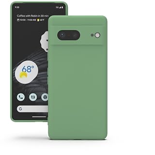 YATWIN Silicone Back Case for Google Pixel 7, Soft-Touch Phone Back Cover for Google Pixel 7 - Mint Green