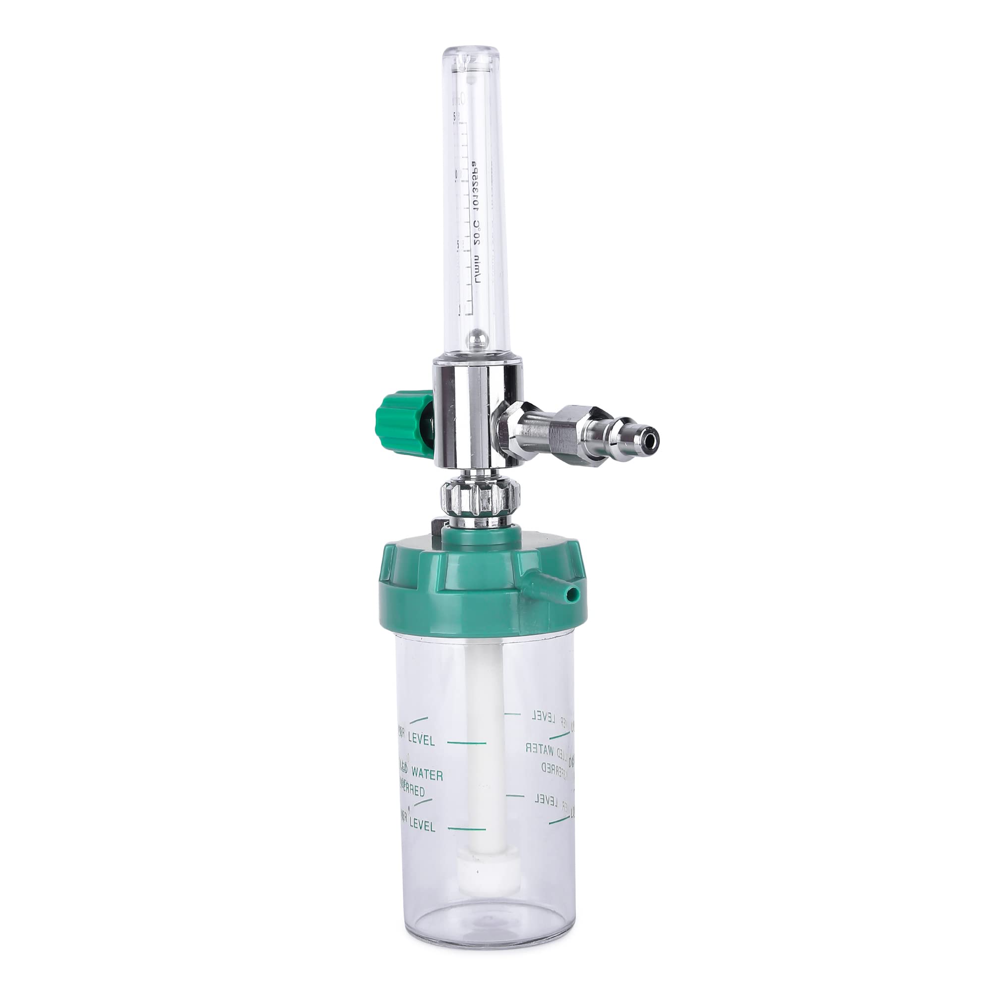 PRESTIGE Oxygen Flow Meter Adjustment Oxygen Valve With Regulator Oxygen Flow Meter With Rotameter & Humidifier Bottle Flow Meter With Regulator Respiratory Exerciser 4