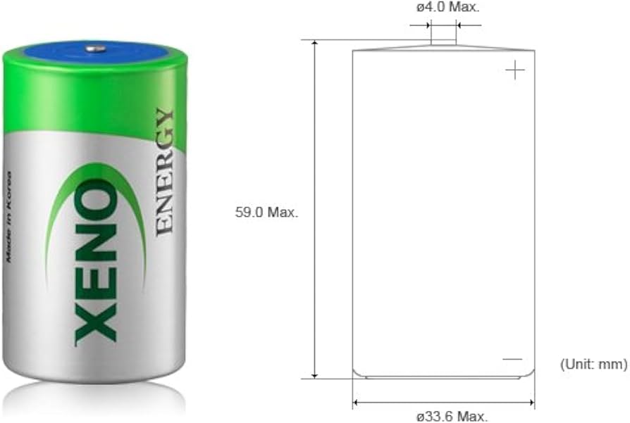 Amazon.com: Xeno XL-205F D STD 3.6V Lithium Thionyl Chloride