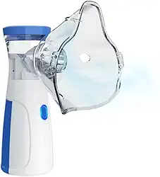 Inalador Portátil Nebulizador Ultrassônico USB Bivolt Ou Pilha