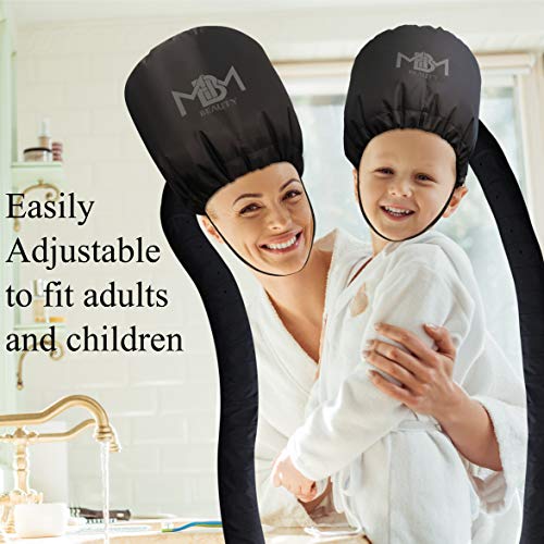 Bonnet Hair Dryer Attachment-W/ 10 Silicone Hair Curlers-Extra Large Adjustable Soft Hooded Hair Dryer Bonnet With Extra Long Hose For Drying,Styling,Curling&Deep Conditioning Fits All Head&Hair Sizes #TOP5