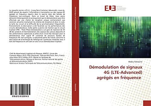 Démodulation de signaux 4G (LTE-Advanced) agrégés en fréquence