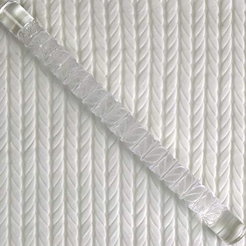 Texture Embossing Acrylic Rolling Pin for Cake Decorating (Knit 6") Cover