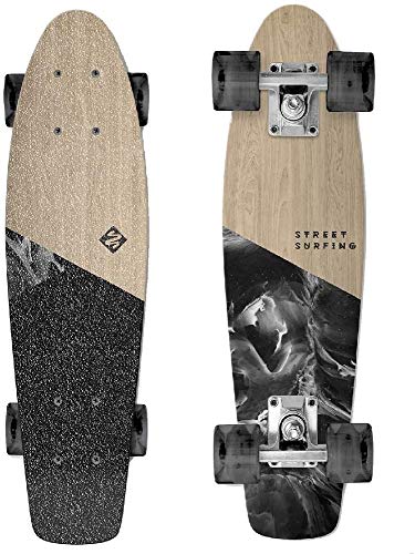 Street Surfing Niños Street Surfing Beach Wood monopatín, Brown, One Size Cover