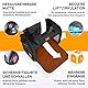 Transportbox Katze Hund Katzentransportbox Hundetasche Kleine Hunde Katzen Transportboxen Hundetragetasche Tragetasche Hund Katzentasche Katzenbox Transportbox Carrier (Schwarz 51 x 36 x 33 cm)