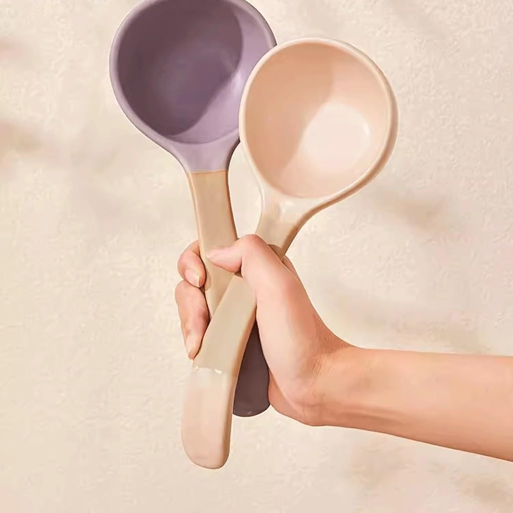 Chińskie łyżki do zupy, ceramiczne azjatyckie łyżki do zupy, Okrągła łyżka łyżka stołowa Retro ceramiczna duża łyżka gospodarstwa domowego duża łyżka z długim uchwytem kuchnia łyżka do gotowania łyżka
