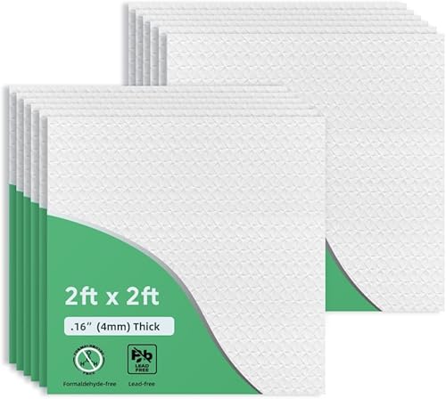 Azulejos de techo profesionales impresos a cuadros de 2 x 2 pies, panel de techo de PVC de 24 x 24 pulgadas, impermeable, lavable y resistente al