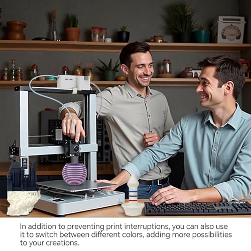 Tampon de filament haut de gamme pour impression 3D continue avec alimentation et commutation fluides