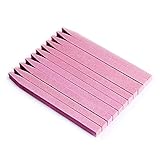 FlyItem® 10Pcs/Set Pink Stone Nail File Buffer Sanding Block V-shaped Nail Grinding Blocks Grind Sand Nail Art Pedicure Manicure Beauty Makeup Cosmetic Tool