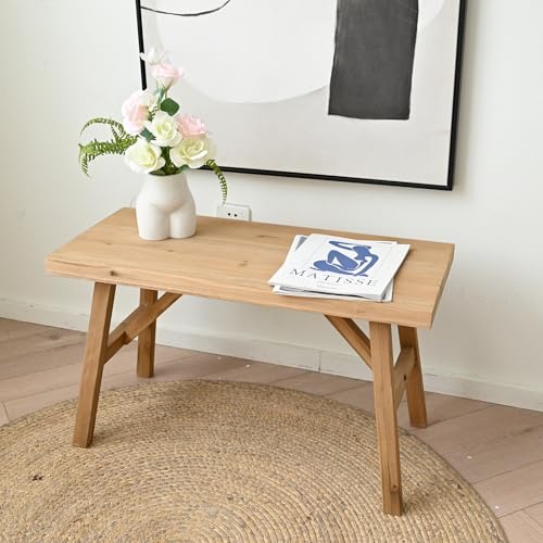 SwallowLiving 30' Solid Wood Entry Bench - Rustic...