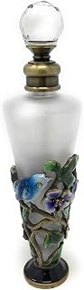 Welforth Bejeweled Purple & Blue Spring Birds and Flowers Perfume Bottle