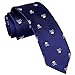 Alizeal Corbata con estampado de calavera para hombre, lazos delgados de fiesta...