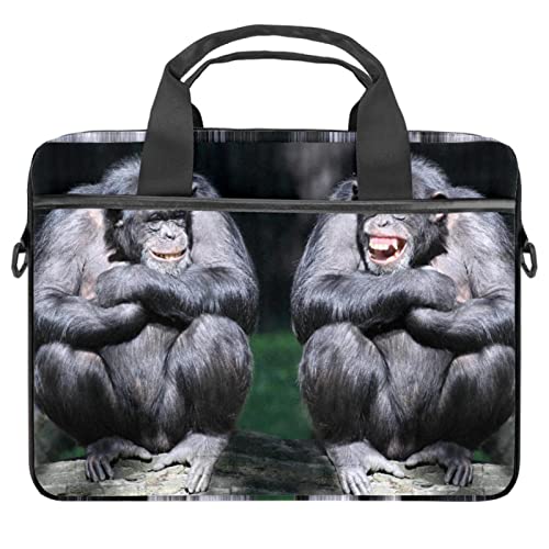 Sac bandoulière ordinateur portable 13,3 pouces housse chimpanzé 28x36.8cm
