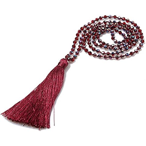 VEINTI+1 Handmade Bohemia Crystal Necklace Cover