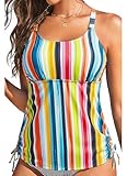 Holipick Womens Tankini Swim Top Only Tankini Bathing Suit Tops No Bottom