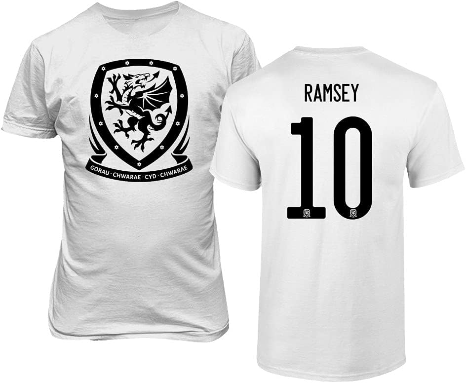 Flaura European Soccer 2020 Spain #10 Aaron Ramsey Jersey Style Unisex T-Shirt