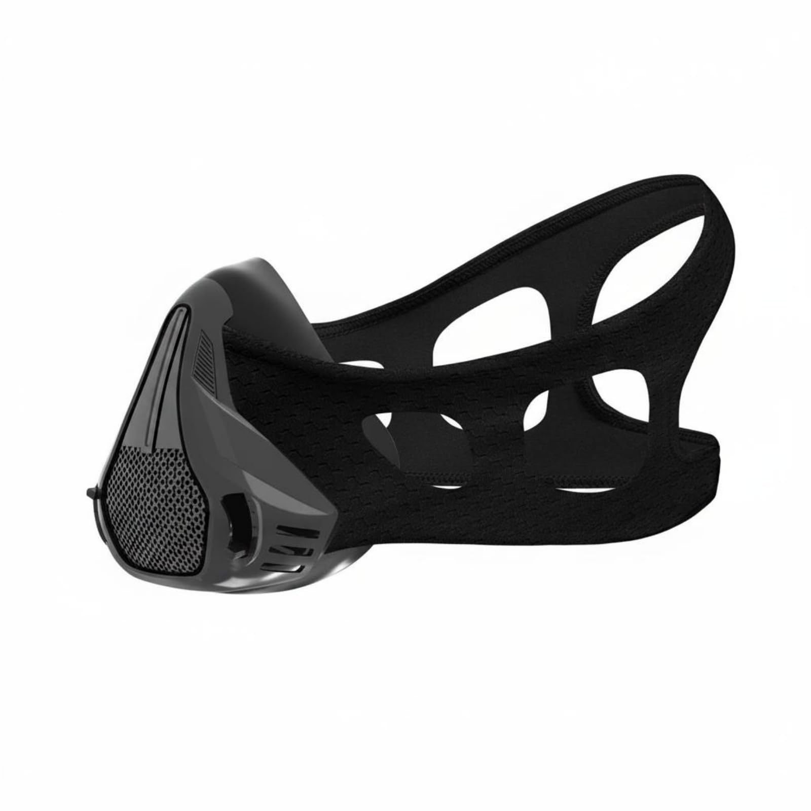 High Altitude Simulation Mask 25 Levels Adjustable Altitude Training Mask Breathing Power Fitness Gear for Athletes, Runners, Gym, Black, M-image-15