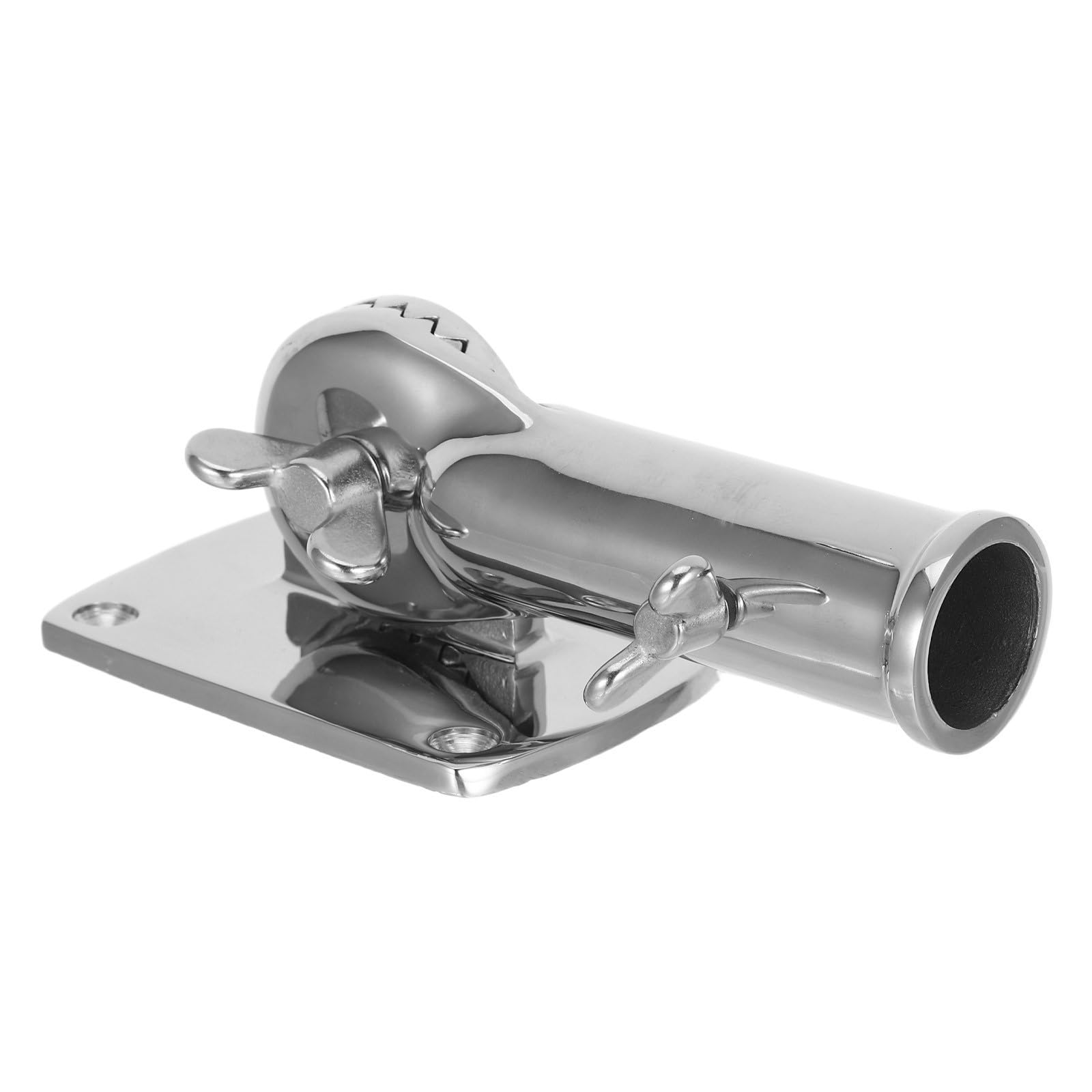 Homoyoyo Socle de Mât de Drapeau en Acier Inoxydable 25mm, Base Rotative