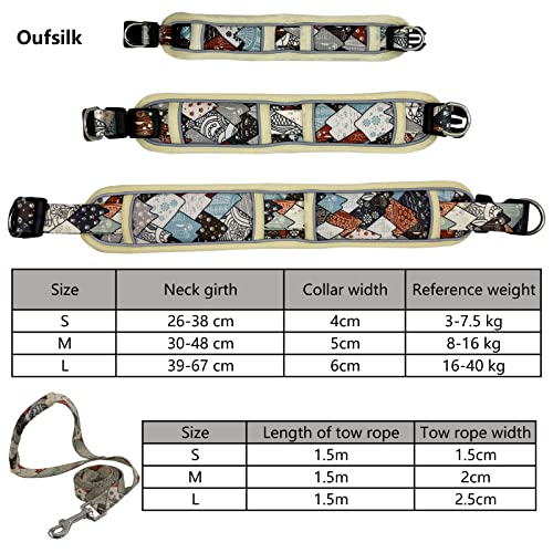 Hundehalsband Mit Leine, Nylon Reflektierend Atmungsaktiv Einstellbar, Welpenhalsband, Hundeleine Für Kleine Hunde Leicht Verstellbar Mit Gepolstert-S