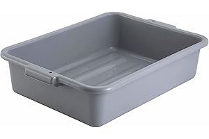 Winco PL-5G Gray Polypropylene Bus Bins: A Robust Storage Solution for Flexible Dining