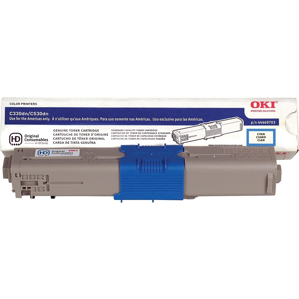 Photo 1 of OKI Data 44469703 Toner Cartridge, Type C17 (3k), Cyan