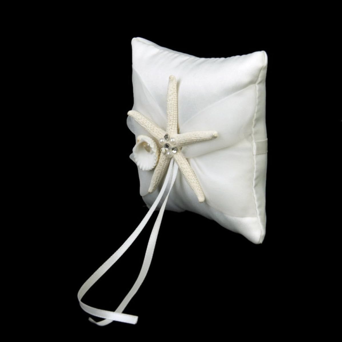 Satin Ribbon Wedding Ring Bearer Pillow Shape 10cm